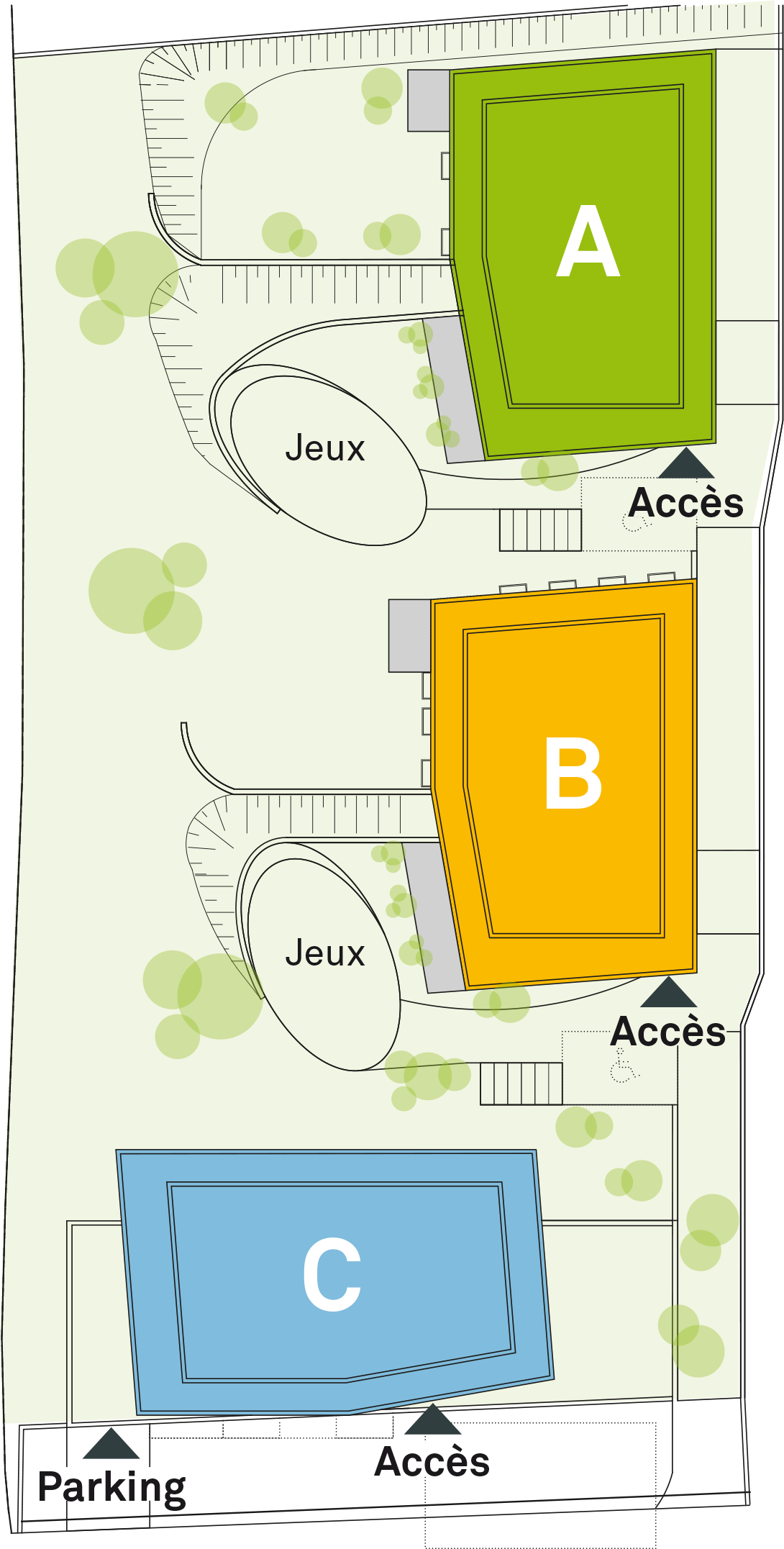 Implantation, plan général